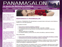 Tablet Screenshot of panamasalon.com